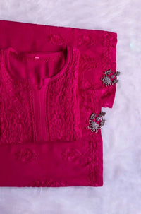 Zoya Soft Ombre 2pc kurta plazo set - Chikankari official