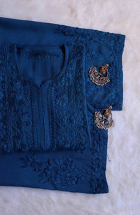 Zoya Soft Ombre 2pc kurta plazo set - Chikankari official