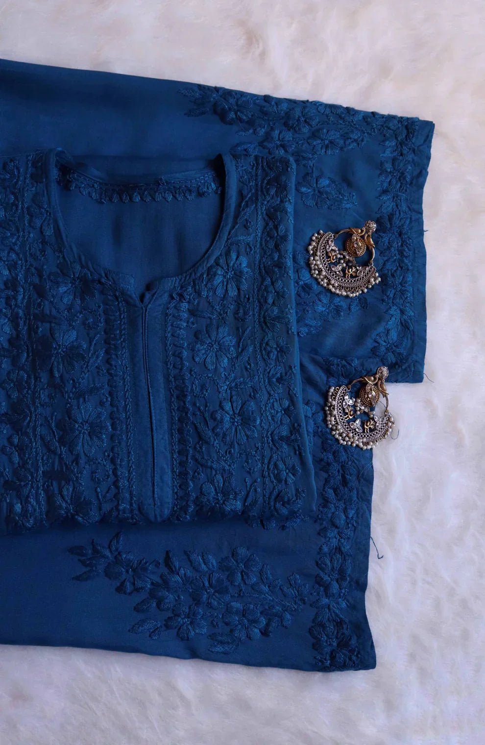 Zoya Soft Ombre 2pc kurta plazo set - Chikankari official