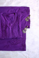 Zoya Soft Ombre 2pc kurta plazo set - Chikankari official
