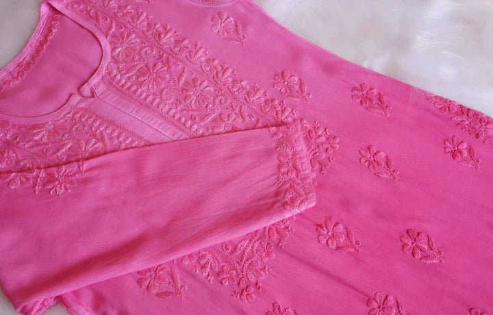 Zoya Soft Ombre 2pc kurta plazo set - Chikankari official