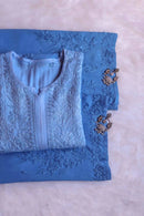 Zoya Soft Ombre 2pc kurta plazo set - Chikankari official