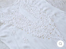 Zoya White Long rayon Muqaish Work kurta & Plazzo 2pc - Chikankari official